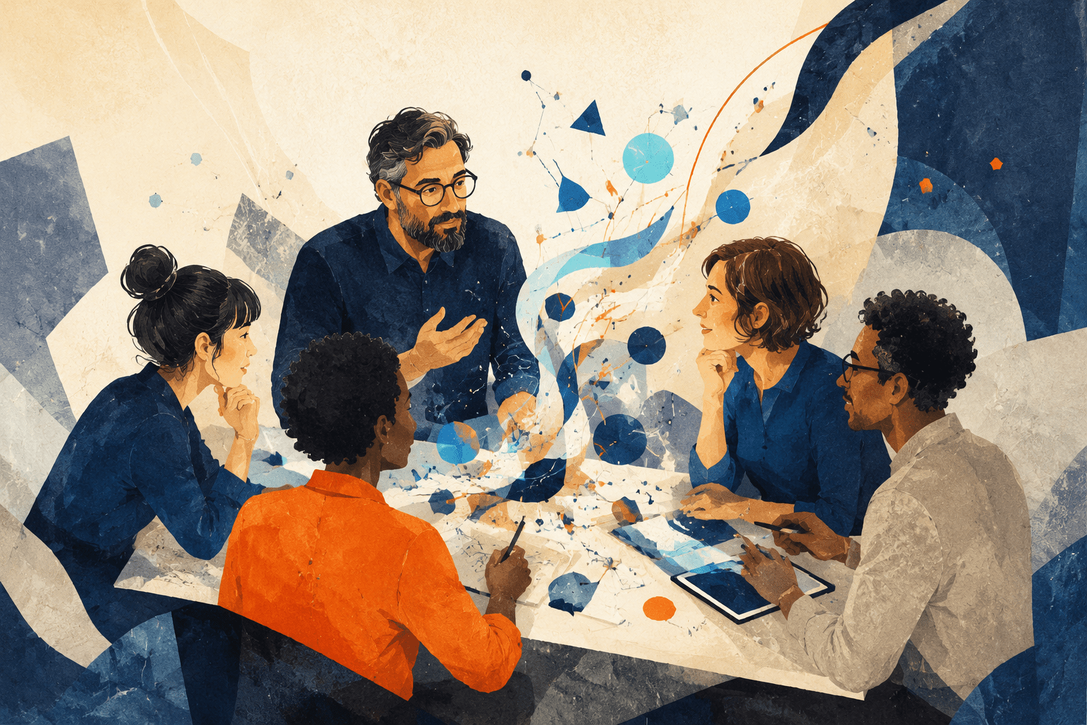Mentor-led AI training session